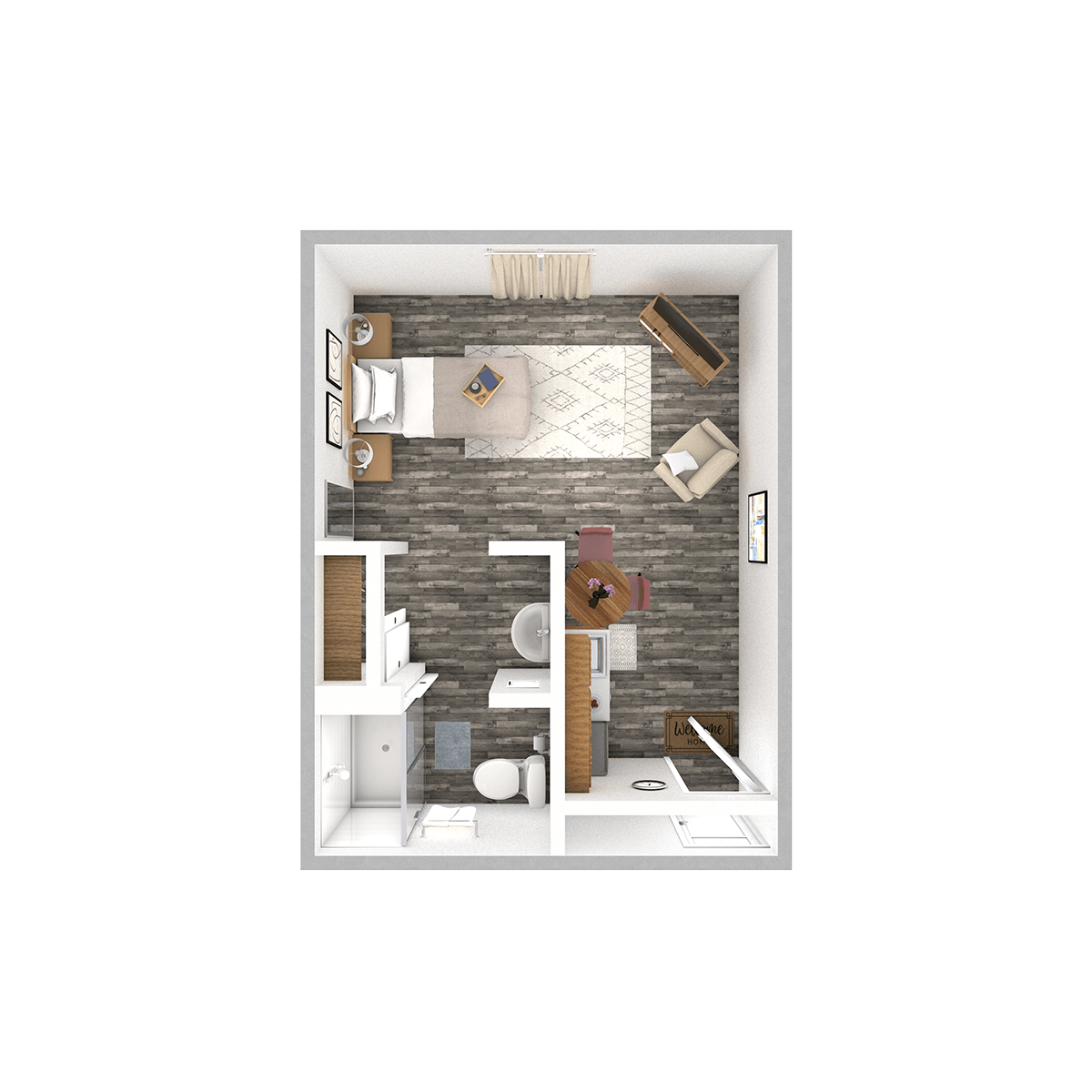 Oak floor plan