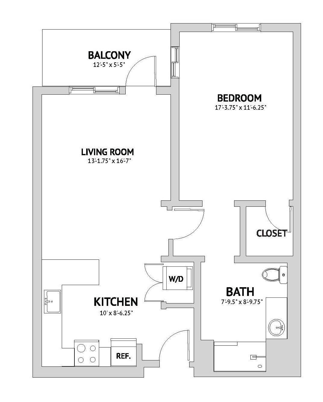 A2 floor plan